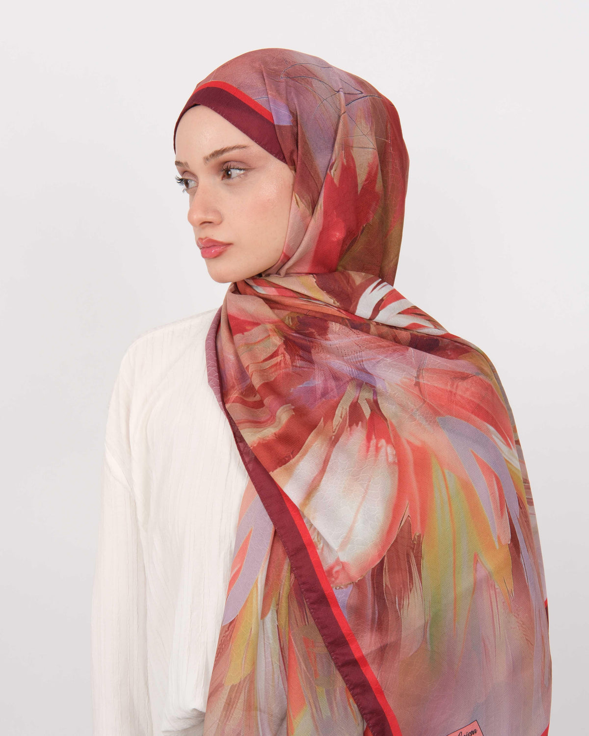 Pamuk Jakar Şal D075 Bordo