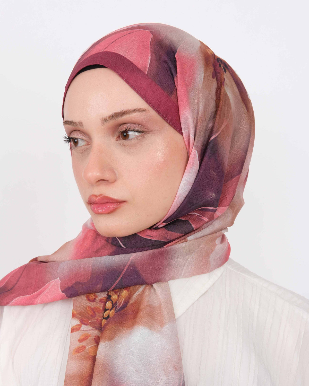 Pamuk Jakar Şal D072 Bordo