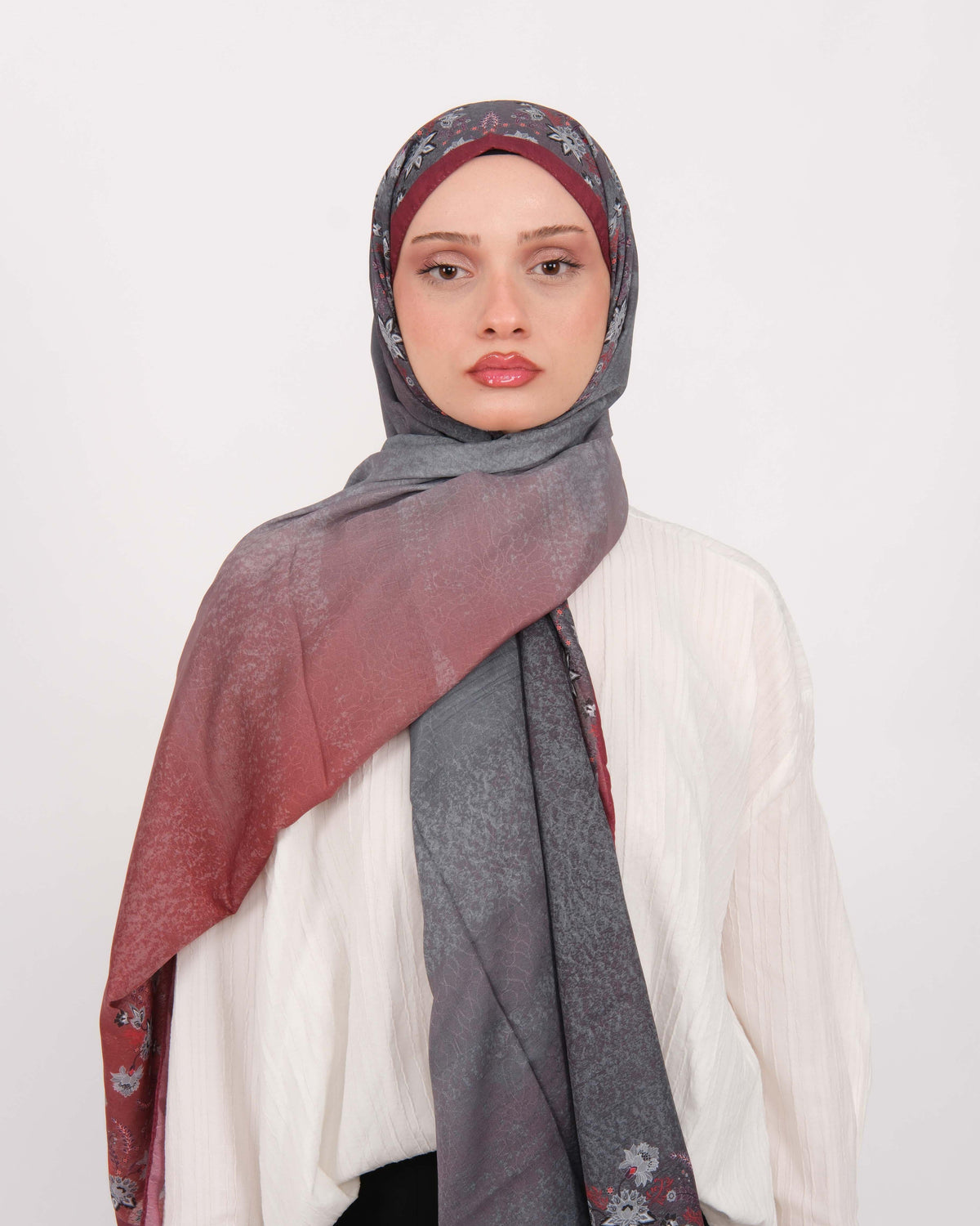 Pamuk Jakar Şal D071 Bordo
