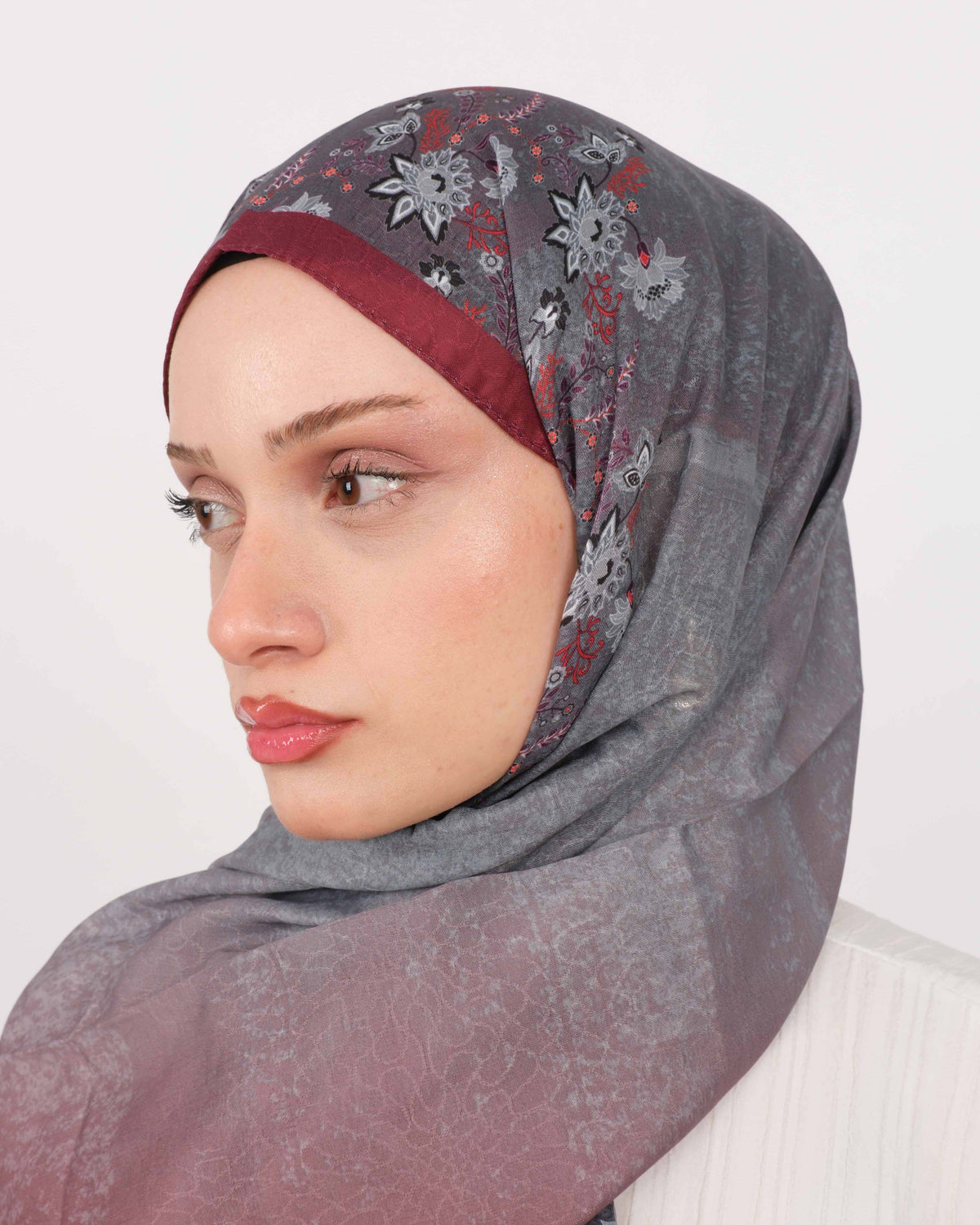 Pamuk Jakar Şal D071 Bordo