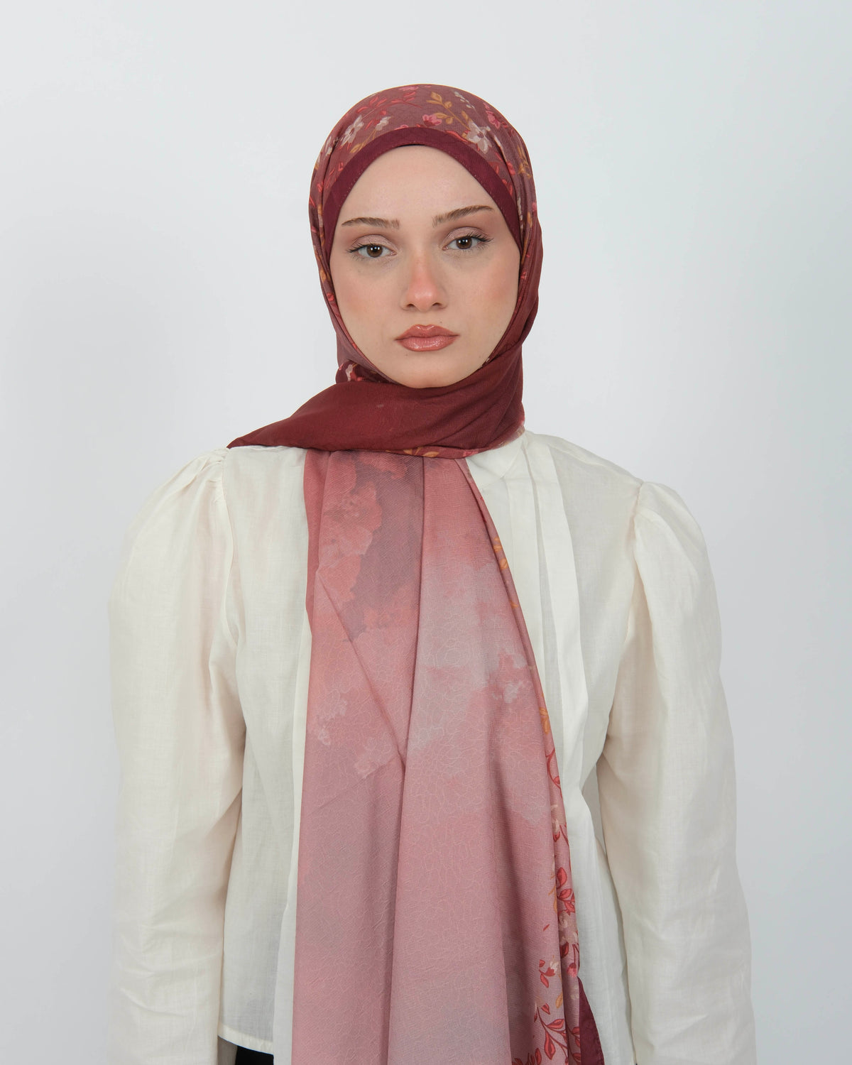 Pamuk Jakar Şal D081 Bordo