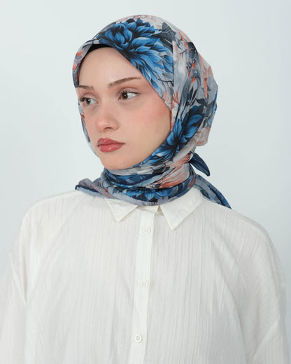 Organik Soft Eşarp D082 Lacivert
