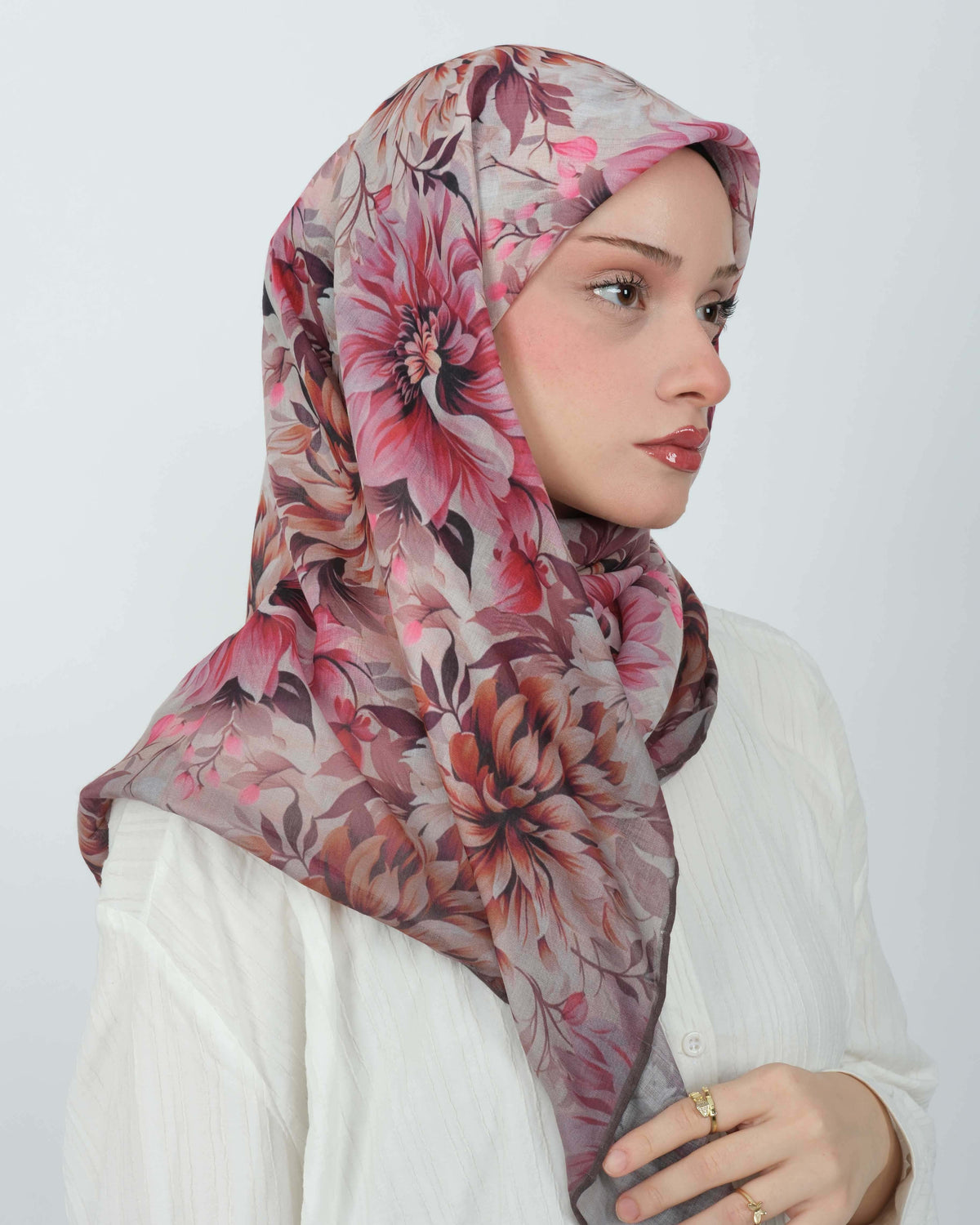 Organik Soft Eşarp D082 Kahverengi