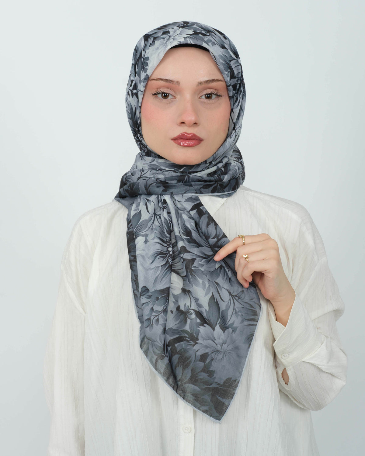 Organik Soft Eşarp D082 Gri