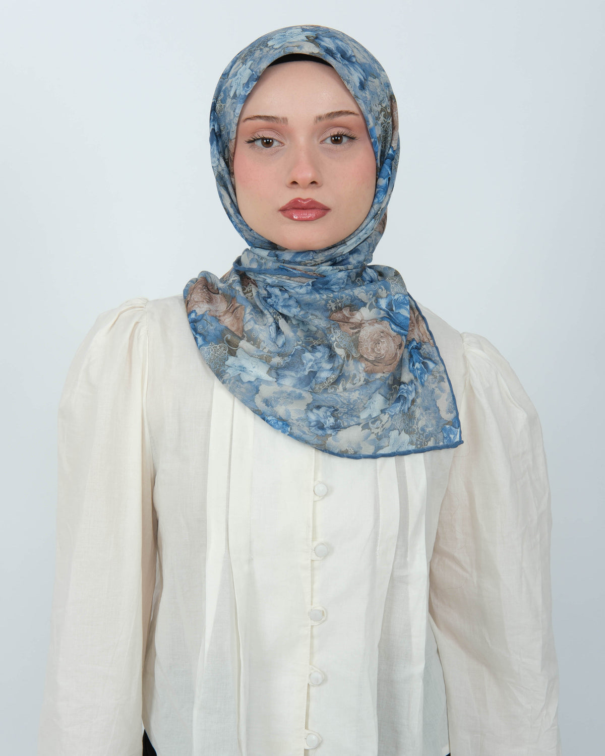 Organik Soft Eşarp D083 Mavi