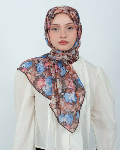 Organik Soft Eşarp D083 Kahve