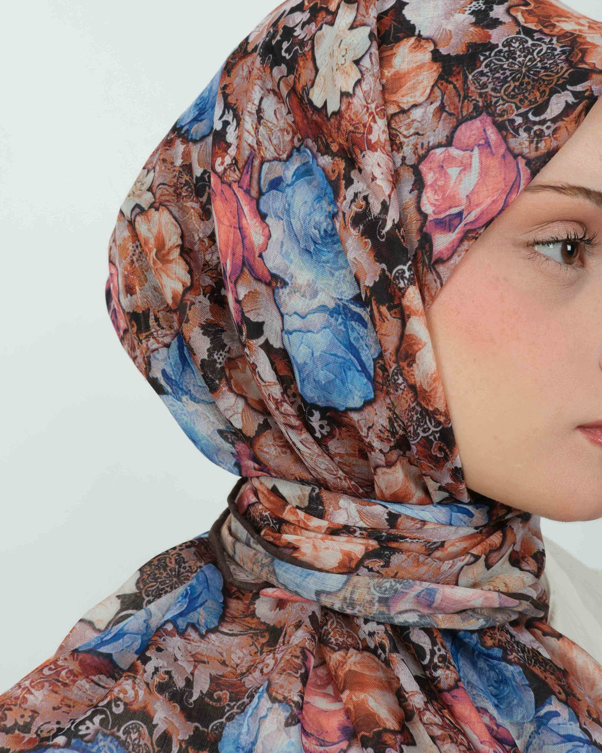 Organik Soft Eşarp D083 Kahve