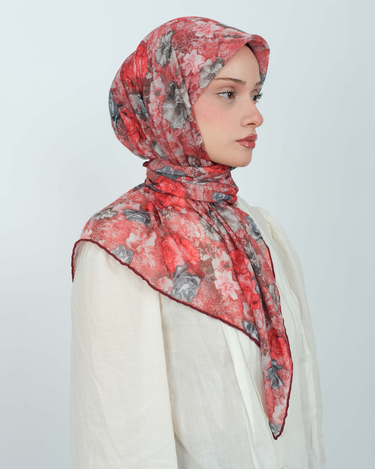 Organik Soft Eşarp D083 Bordo