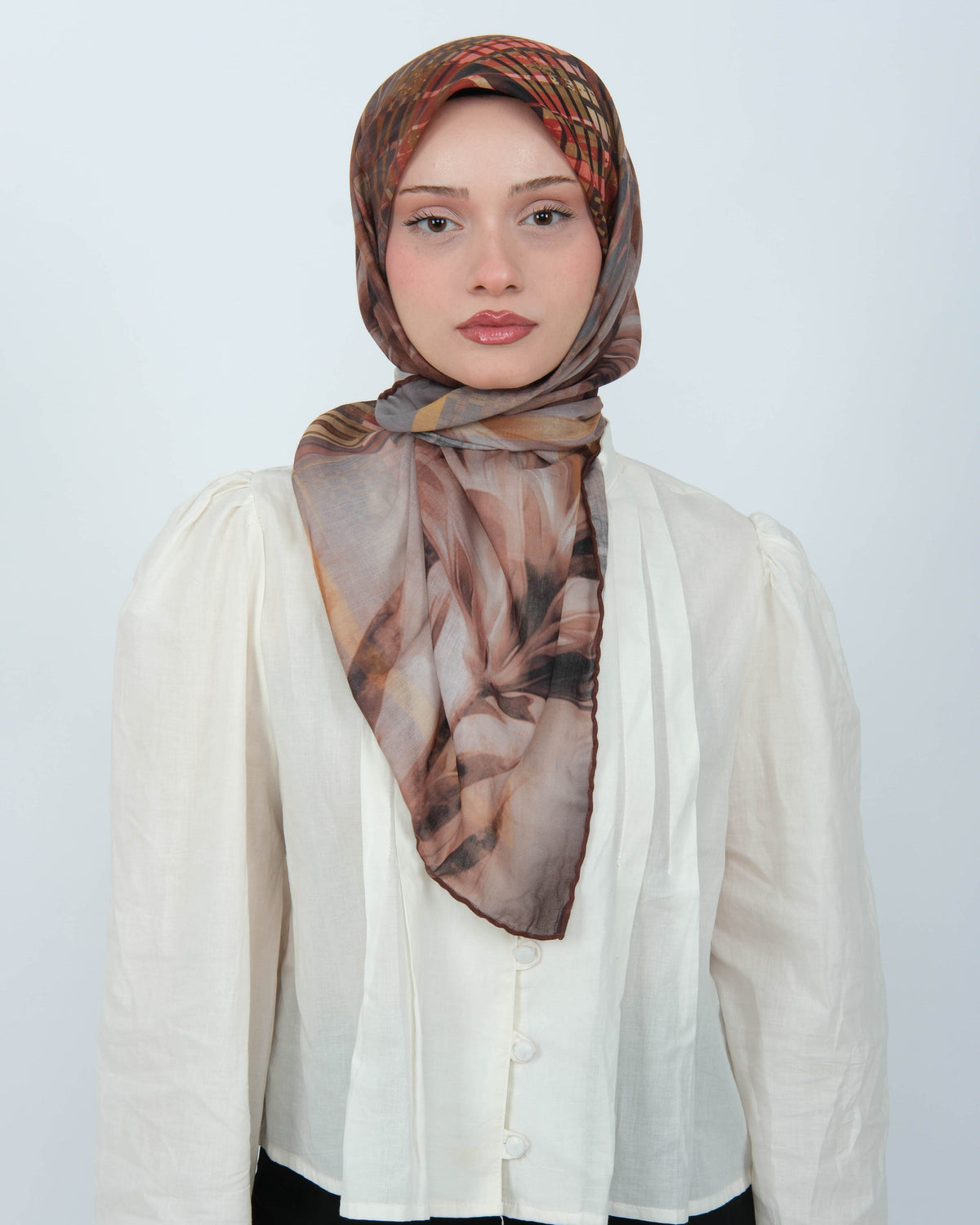 Organik Soft Eşarp D084 Kahve