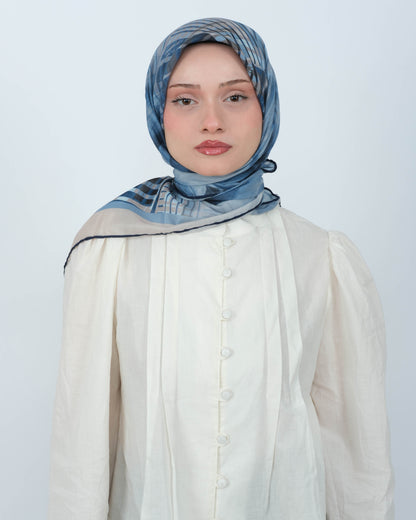 Organik Soft Eşarp D084 Lacivert