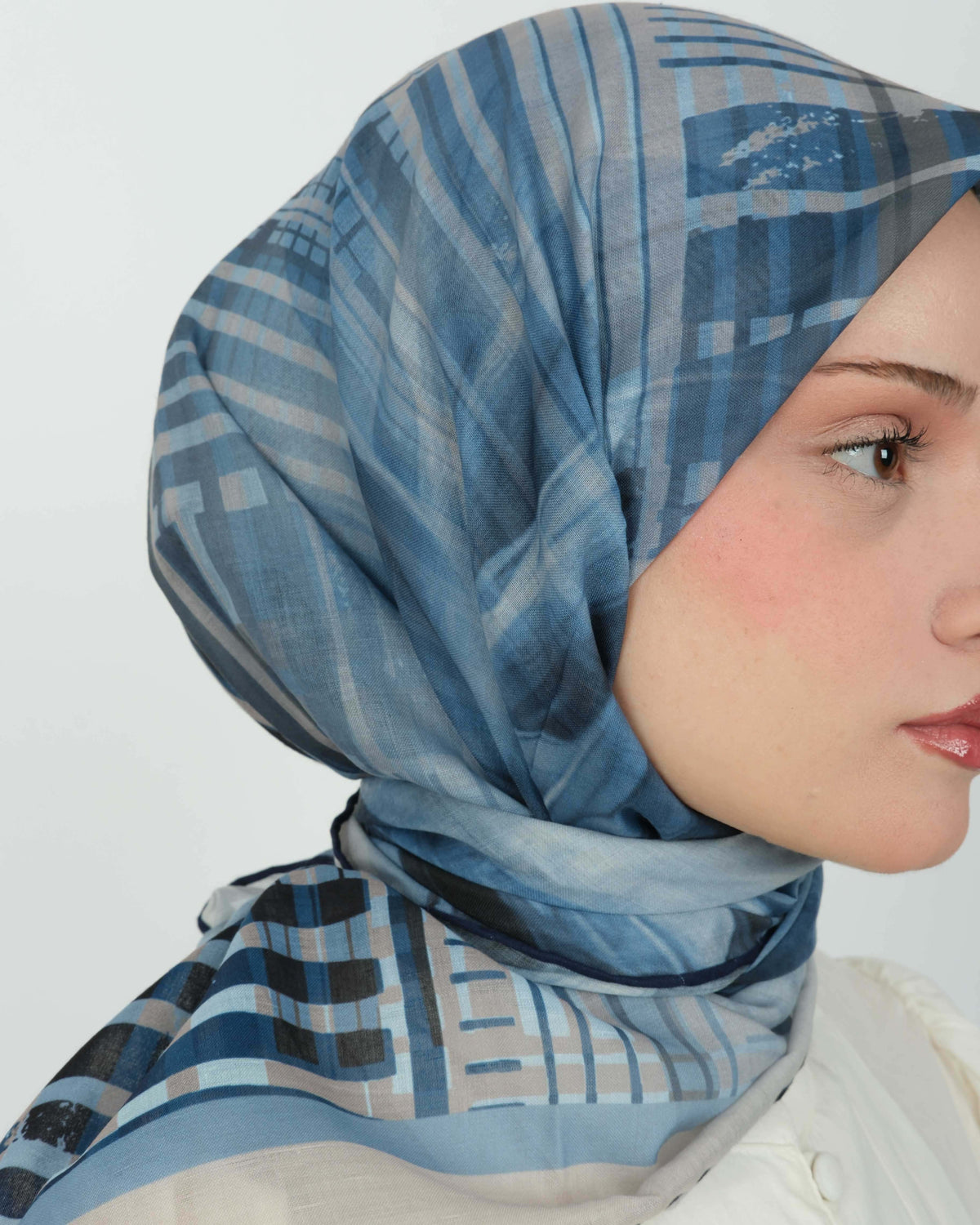 Organik Soft Eşarp D084 Lacivert