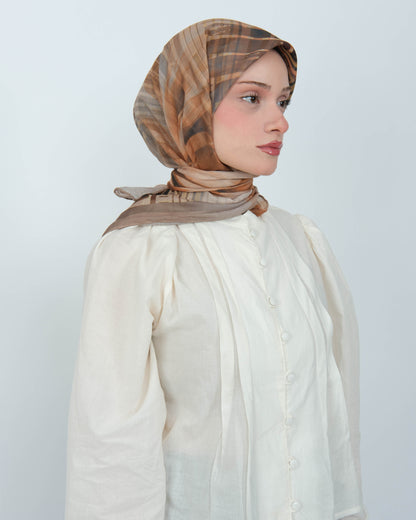Organik Soft Eşarp D084 Açık Kahve