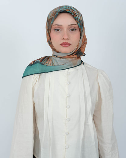 Organik Soft Eşarp D084 Zümrüt Yeşili