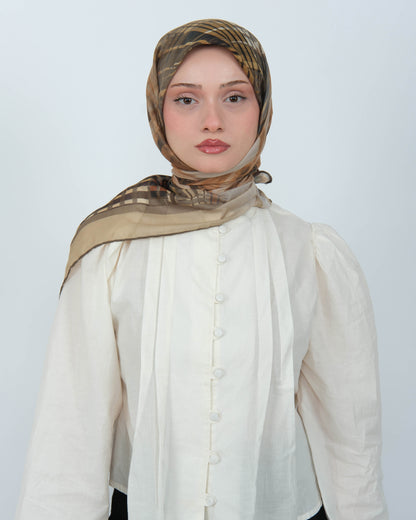 Organik Soft Eşarp D084 Haki Yeşili