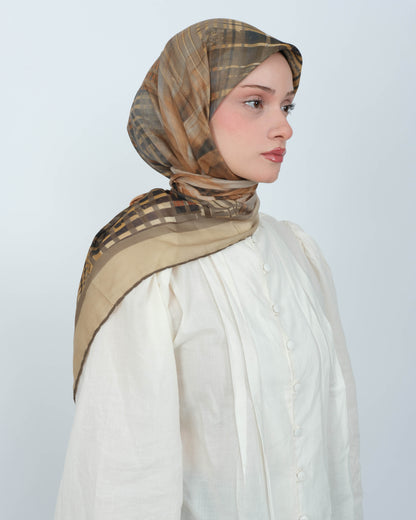 Organik Soft Eşarp D084 Haki Yeşili