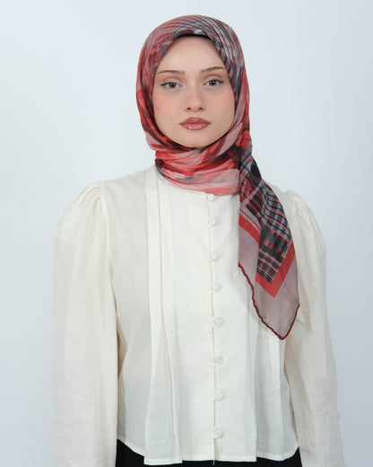 Organik Soft Eşarp D084 Bordo