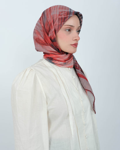 Organik Soft Eşarp D084 Bordo
