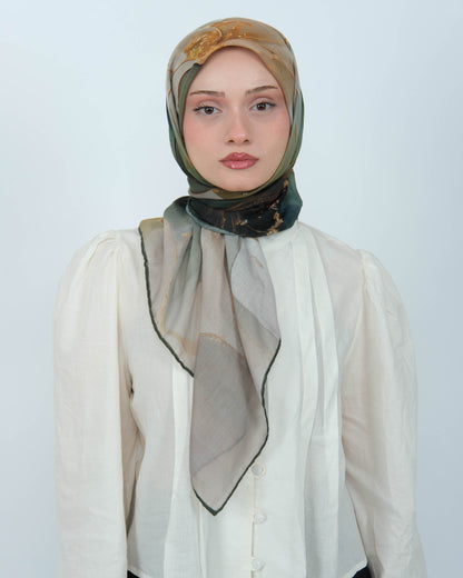 Organik Soft Eşarp D085 Yeşil