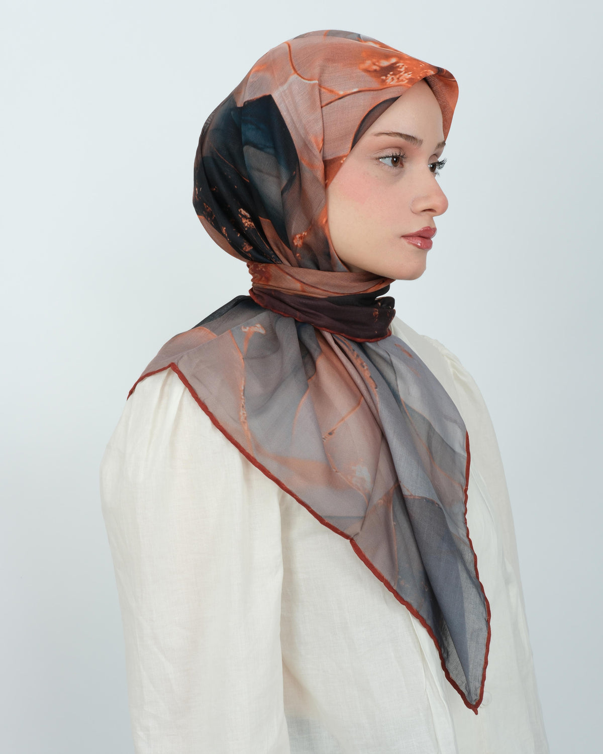 Organik Soft Eşarp D085 Kiremit