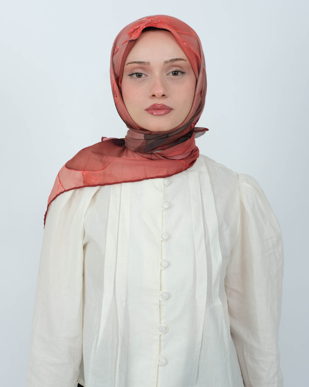 Organik Soft Eşarp D085 Bordo
