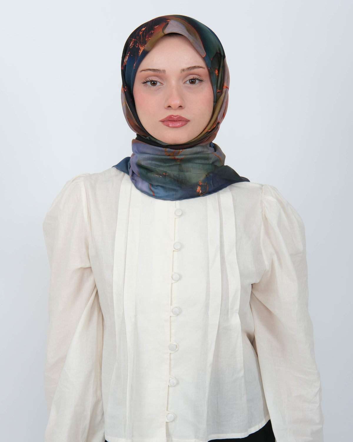 Organik Soft Eşarp D085 Açık Mavi