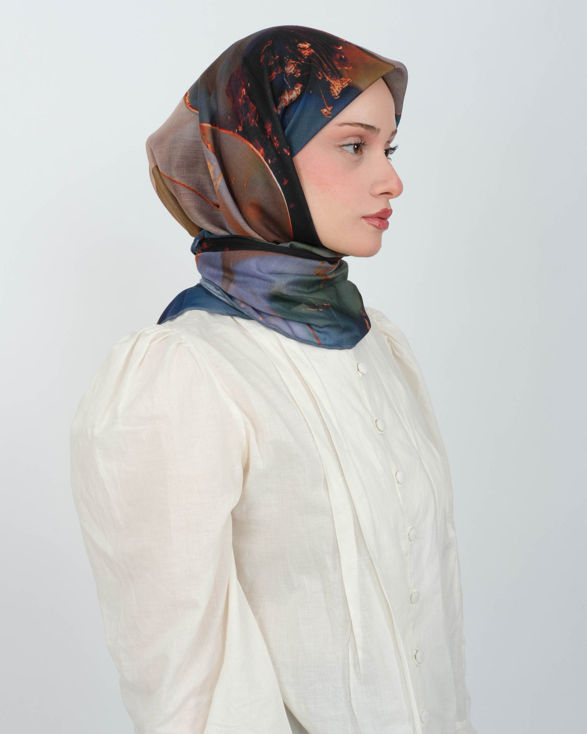 Organik Soft Eşarp D085 Açık Mavi
