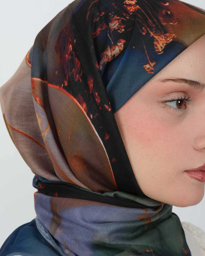 Organik Soft Eşarp D085 Açık Mavi