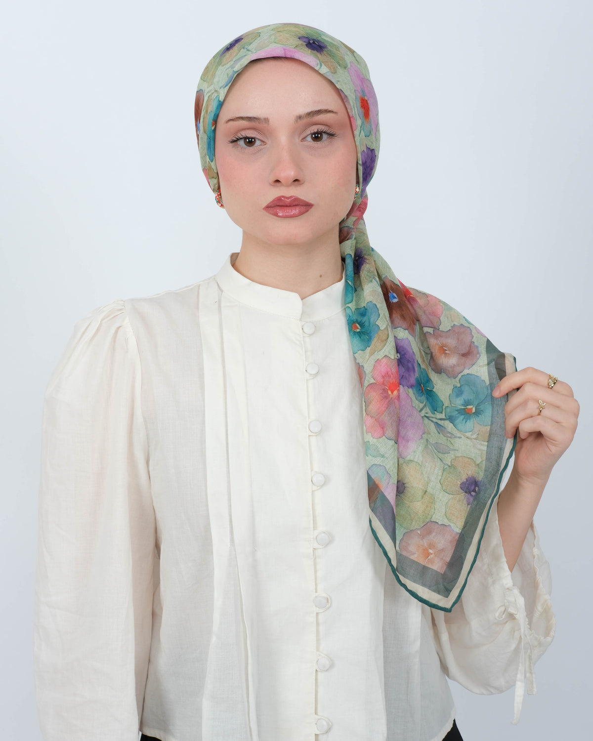 Organik Soft Eşarp D089 Mint Yeşili