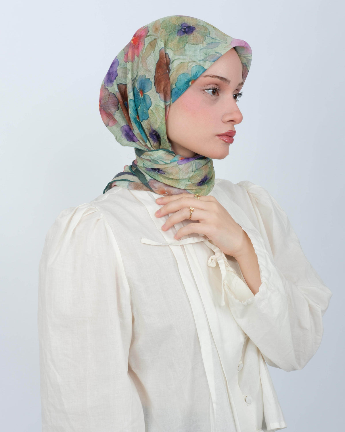 Organik Soft Eşarp D089 Mint Yeşili