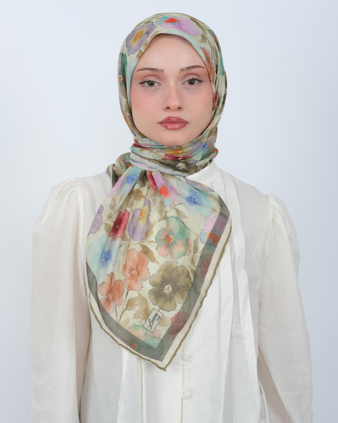 Organik Soft Eşarp D089 Yağ Yeşili