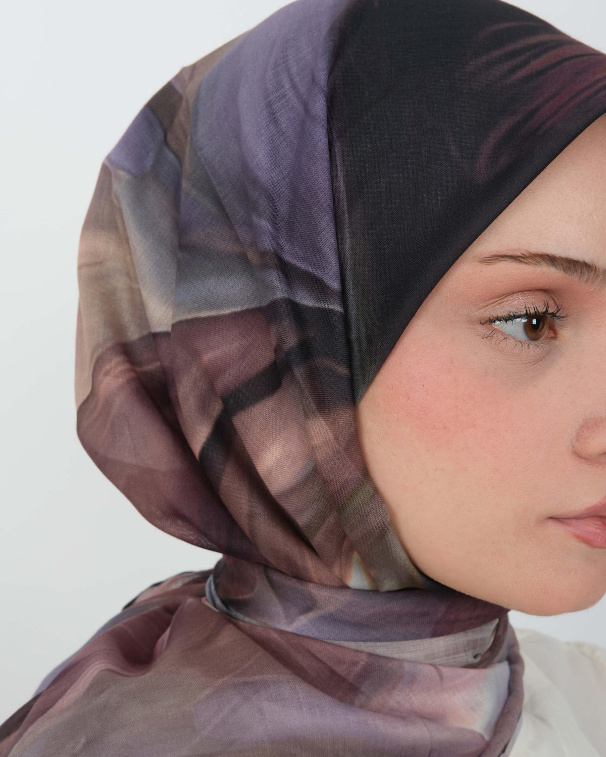Organik Soft Eşarp D088 Siyah-Krem
