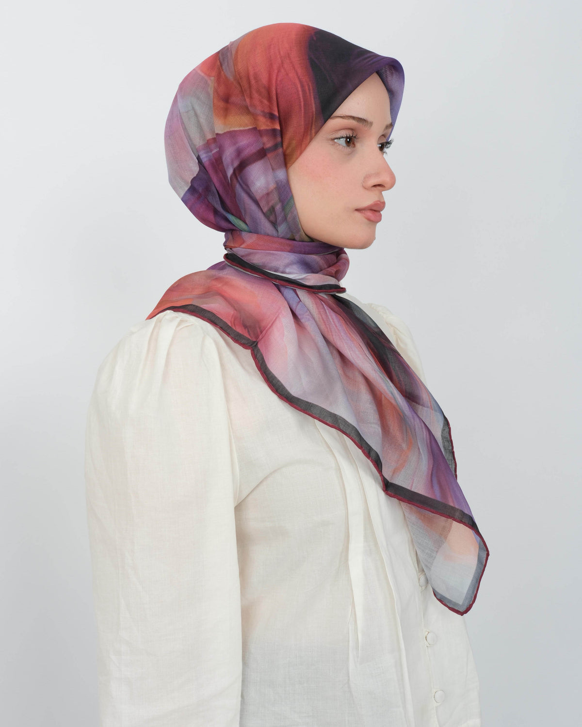 Organik Soft Eşarp D088 Bordo