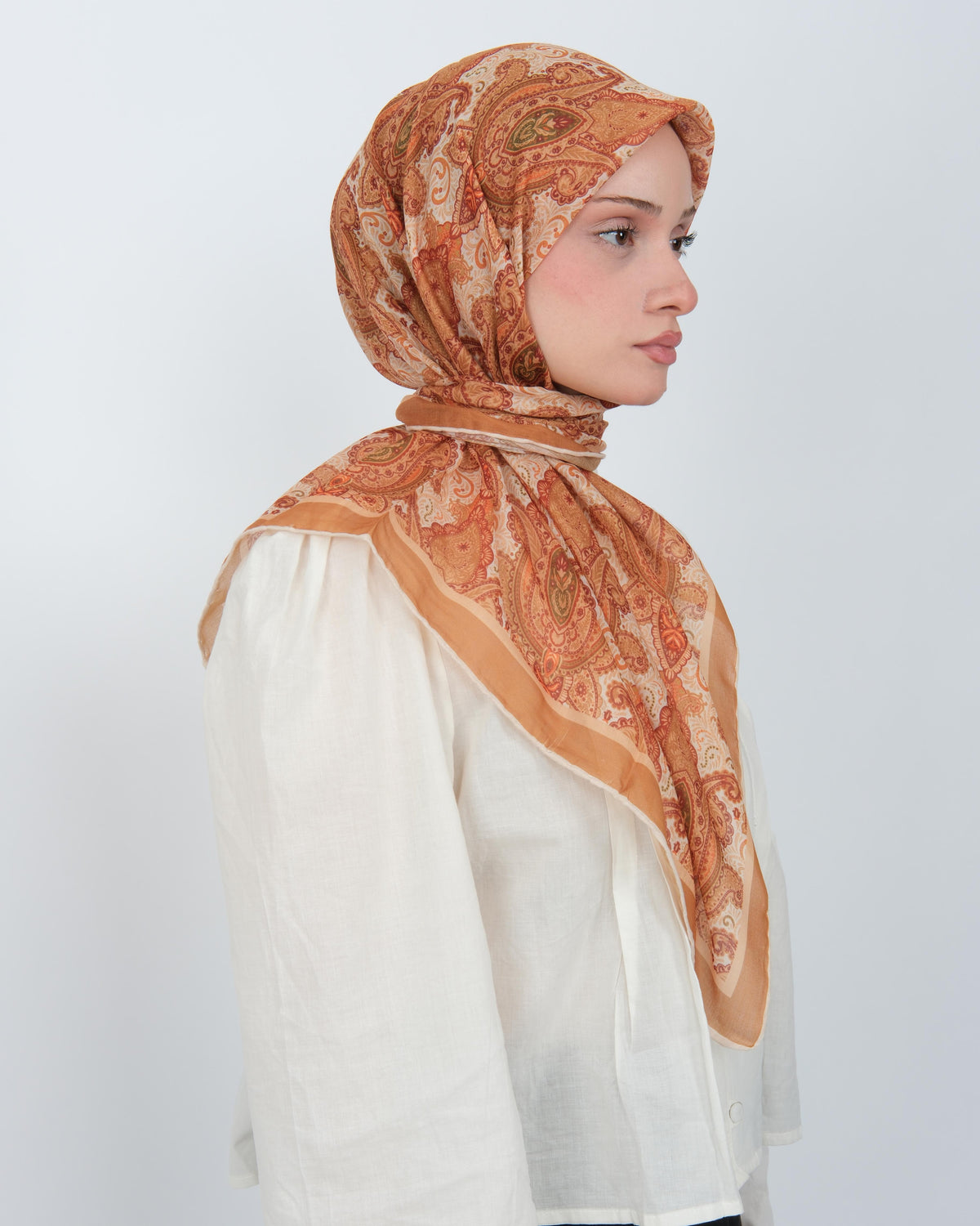 Organik Soft Eşarp D086 Hardal