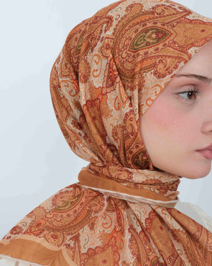 Organik Soft Eşarp D086 Hardal