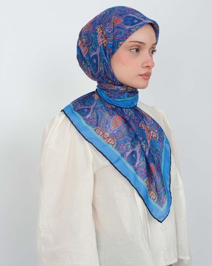 Organik Soft Eşarp D086 Lacivert