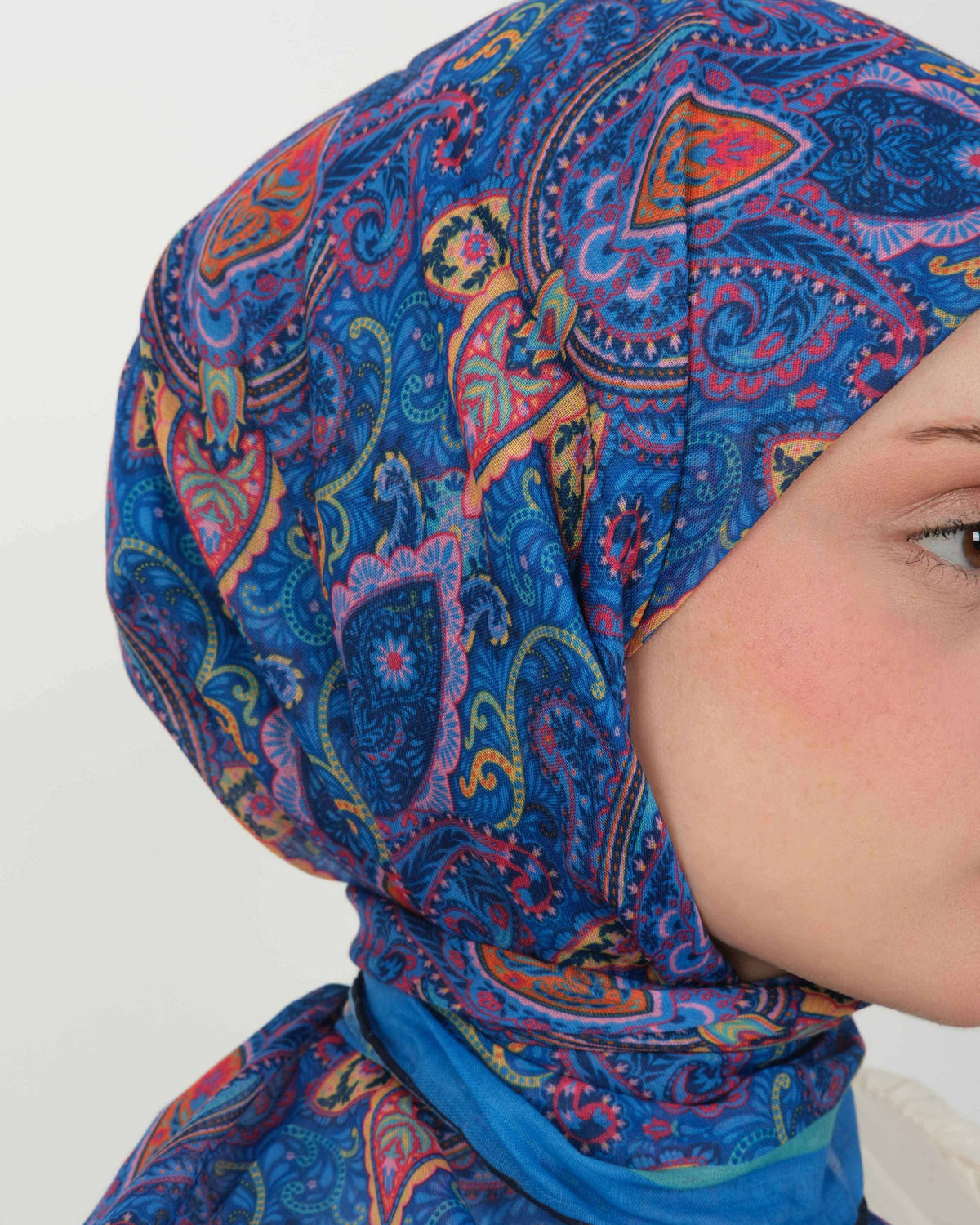 Organik Soft Eşarp D086 Lacivert