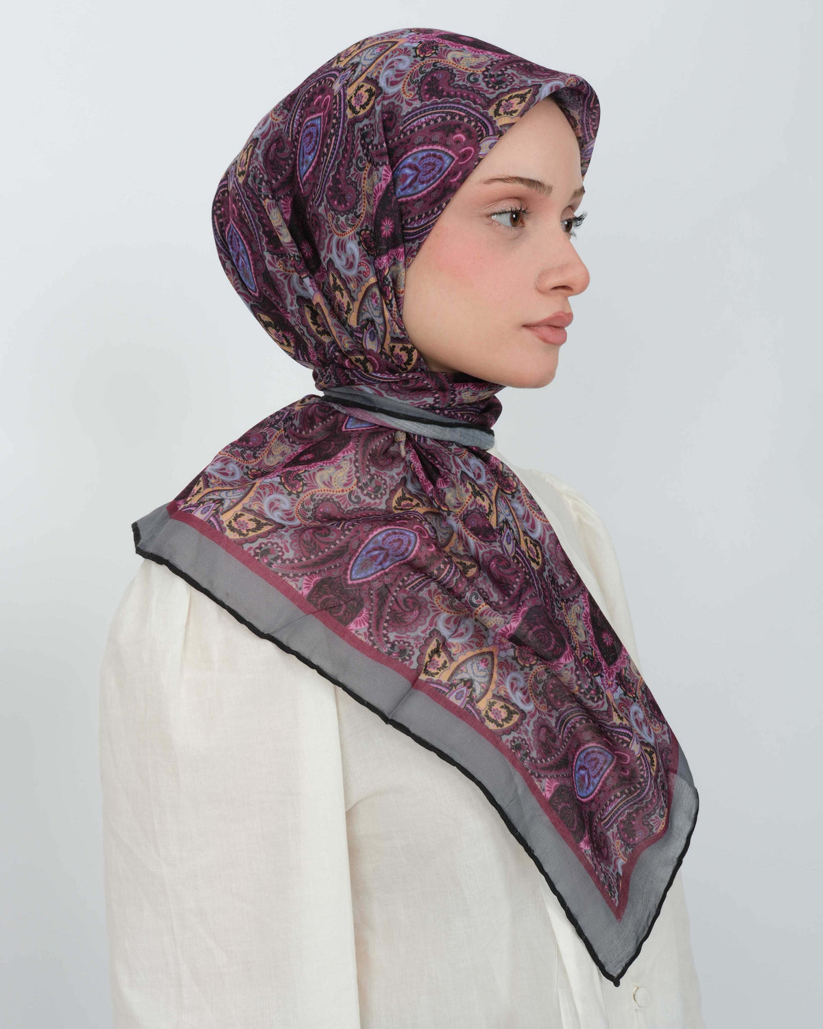 Organik Soft Eşarp D086 Mor