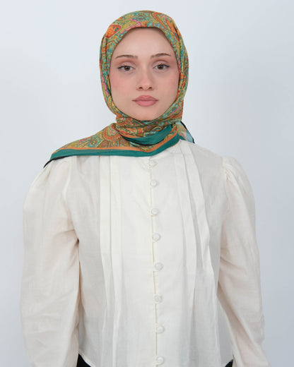 Organik Soft Eşarp D086 Yeşil