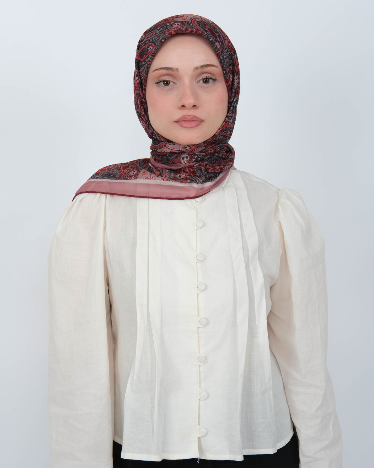 Organik Soft Eşarp D086 Mürdüm