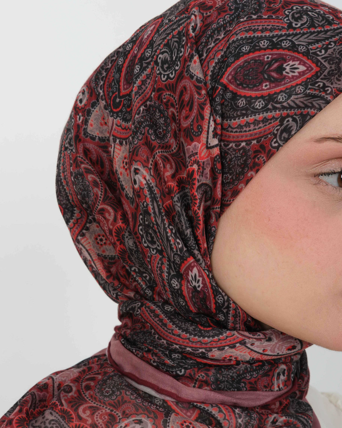 Organik Soft Eşarp D086 Mürdüm