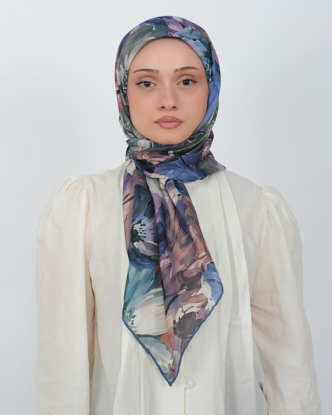 Organik Soft Eşarp D097 İndigo Mavi