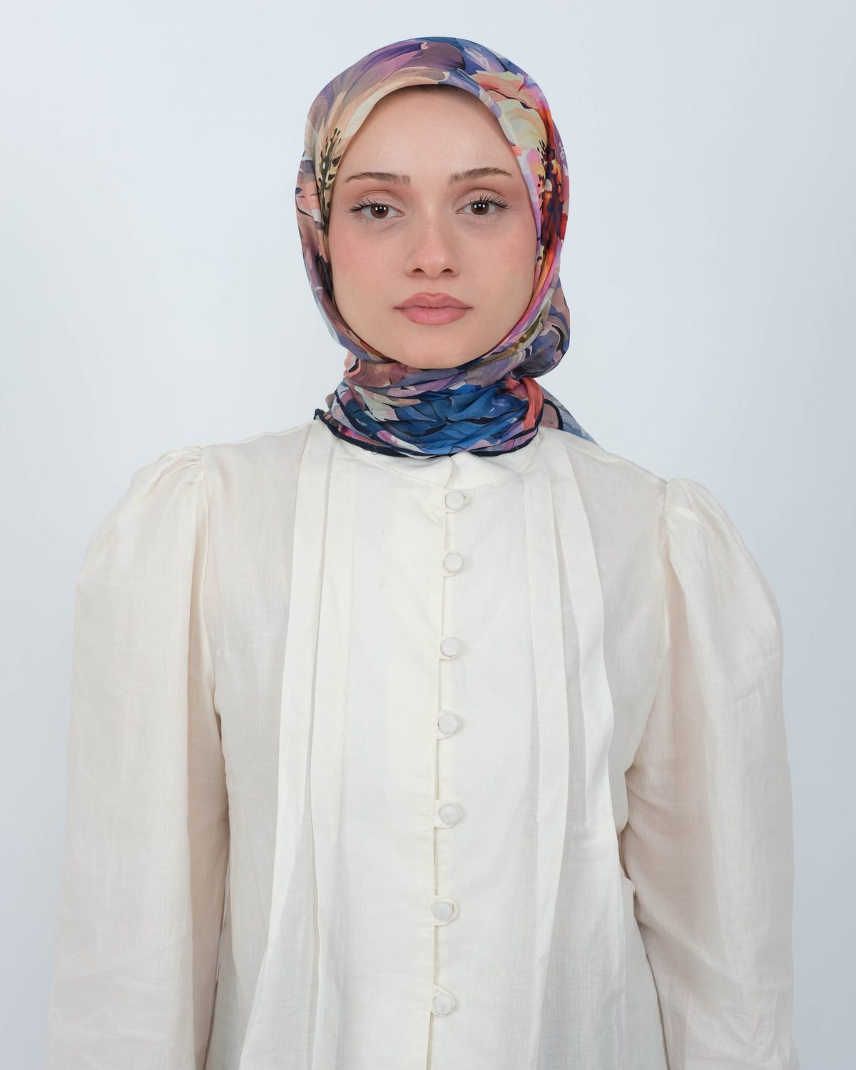 Organik Soft Eşarp D097 Lacivert