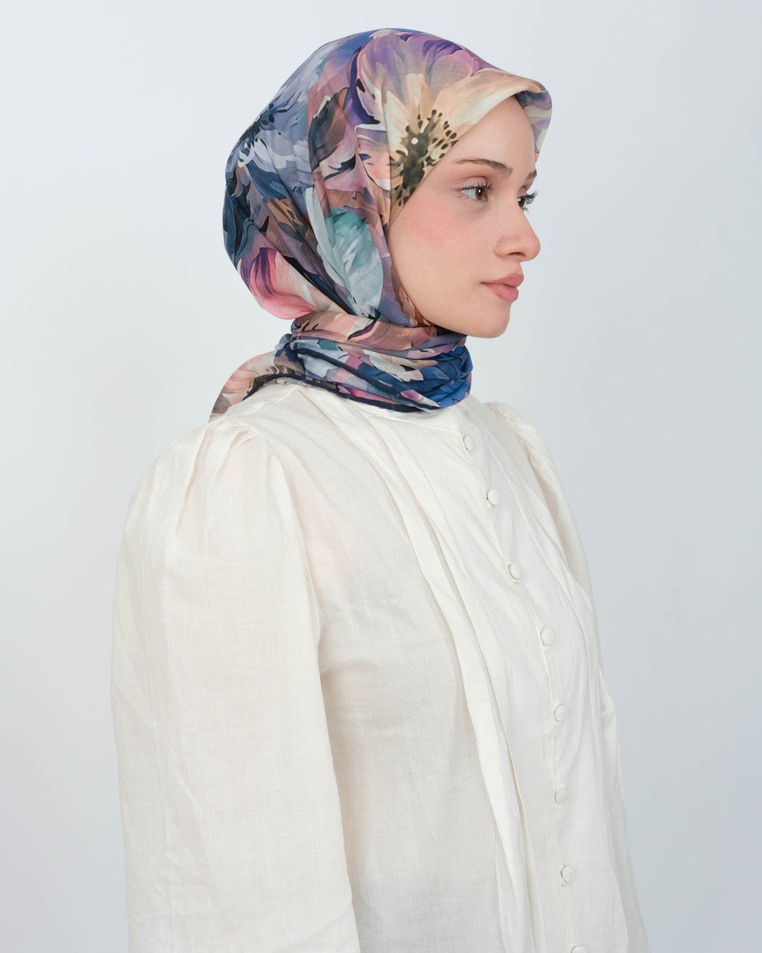 Organik Soft Eşarp D097 Lacivert