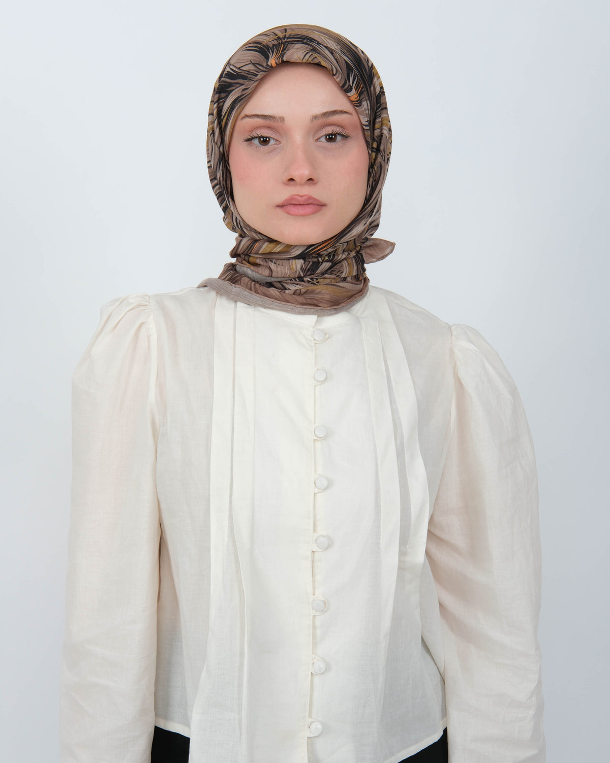 Organik Soft Eşarp D091 Vizon
