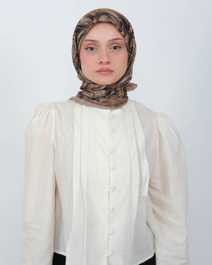 Organik Soft Eşarp D091 Vizon