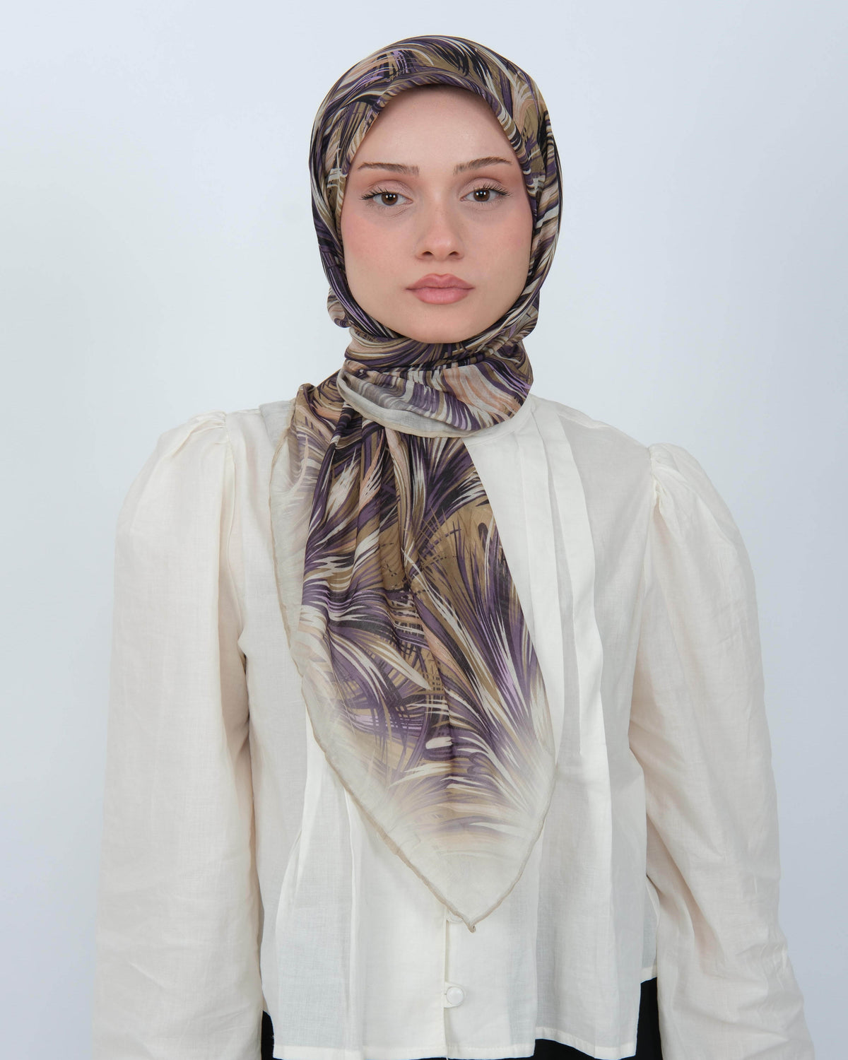 Organik Soft Eşarp D091 Yağ Yeşili