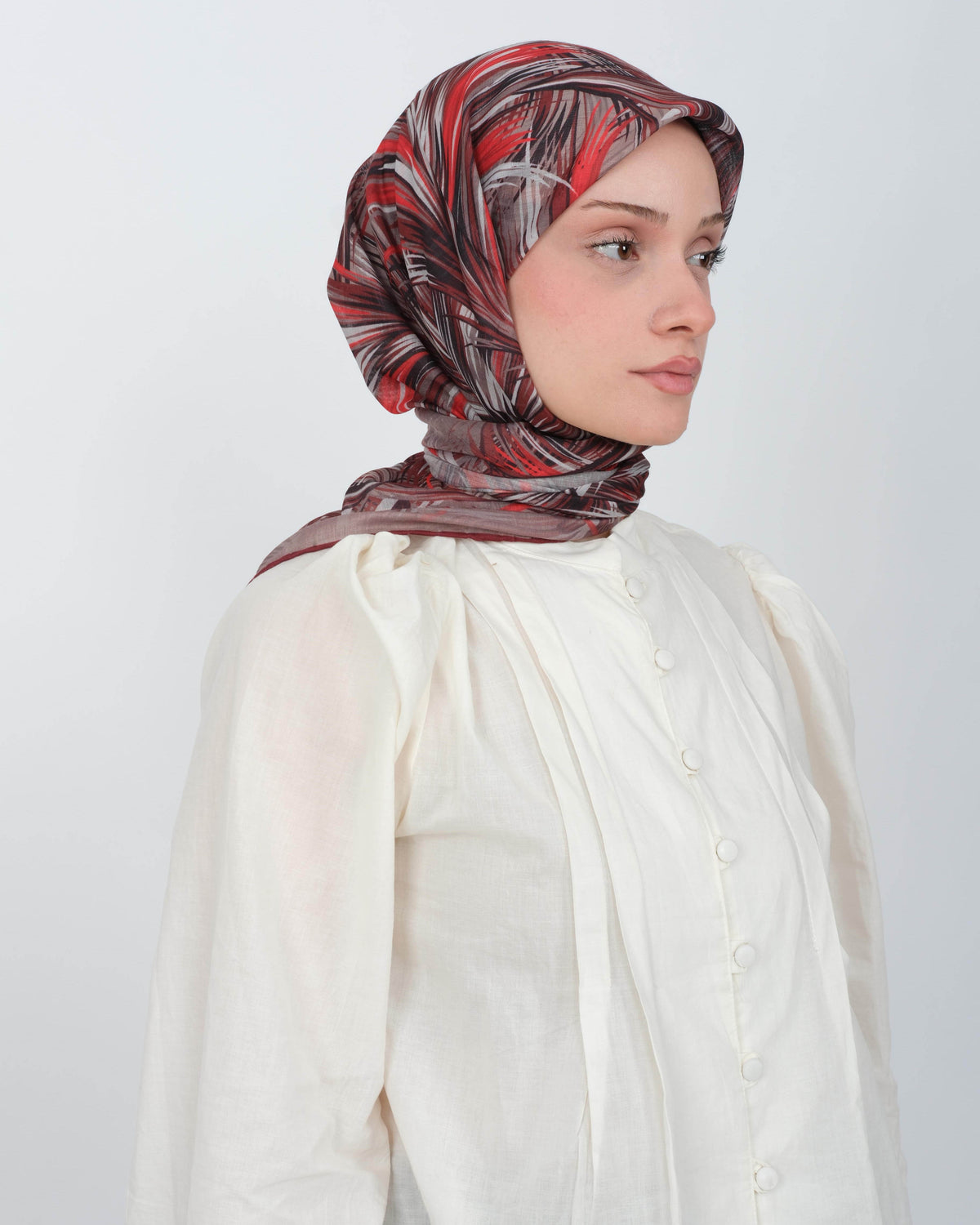 Organik Soft Eşarp D091 Bordo