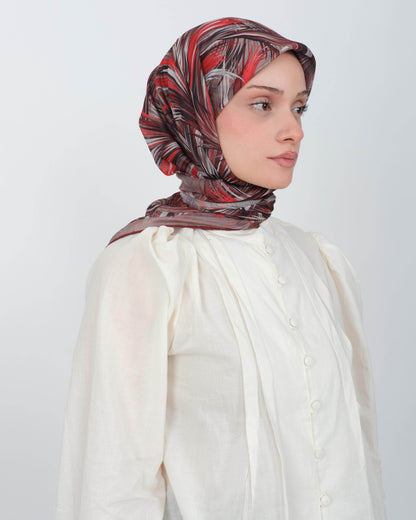 Organik Soft Eşarp D091 Bordo
