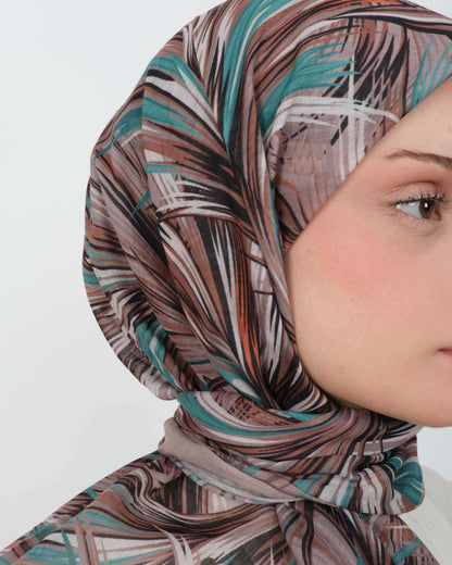 Organik Soft Eşarp D091 Sütlü Kahve