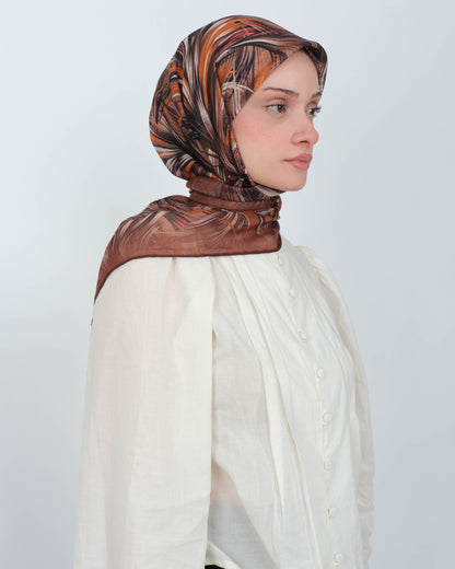 Organik Soft Eşarp D091 Kahverengi